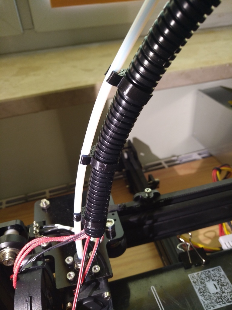 ptfe cabo grampo Hotend filamento suporte tubo 3d impressora partes 3D print model - Mito3D