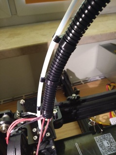 ptfe cable clip - hotend & filament holder tube 3d printer parts 3d print model - Mito3D