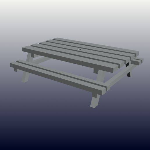 pub bench 3D print model - Mito3D