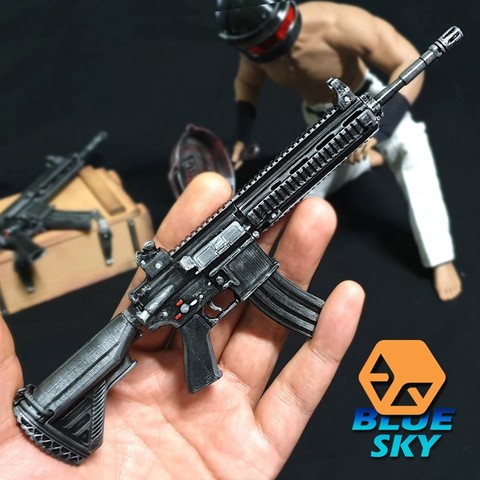 pubg m416 hk416 game battlegrounds playerunknowns scans replicas 3D print model - Mito3D