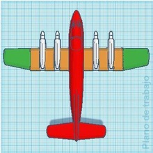 pucara bombardiere aj 3d print model - Mito3D