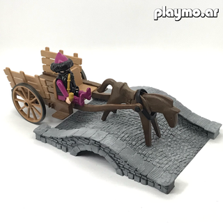 puente estilo piedra playmobil jogos ponte pedra medieval 3d print model - Mito3D