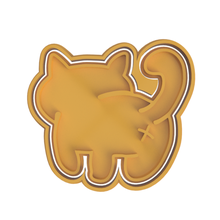 puffy cat butt cookie cutter fat 3d print model - Mito3D