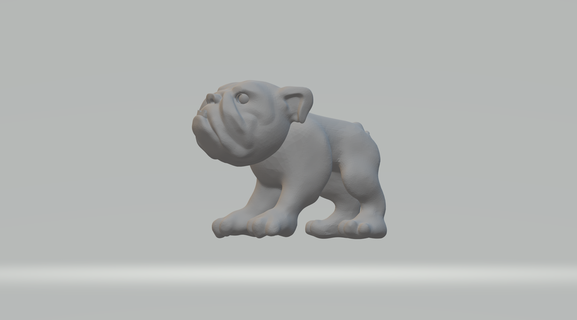 doguillo perro 3d impresión modelo escultura estatua Arte esculturas naturaleza mamífero animal mascota estatuilla recuerdo presente esculpir imprimible 3d print model - Mito3D