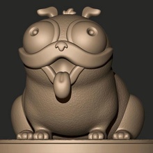 pug dog monchi connected art pewdiepie fortnite carlino skin sculpture anime manga film 2020 superconnessi model toy animal animation kids comedy colman olivia eric andre rudolph maya danny mcbride jacobson abbi robot mitchells rick mitchell katie picture sony verse man spider trailer official family happy 3d print model - Mito3D