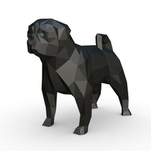 boksör şekil köpek Şirin Sanat hediye Yazdır düşük poli 3dprint hayvan dekor heykelcik iç tasarım minyatürler heykel oyuncak 3d print model - Mito3D