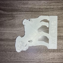 pug strap holder 3d print model - Mito3D