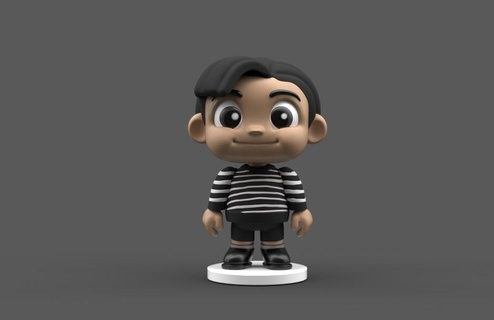 pugsley Addams kawatoy Mercredi Merlin Netflix kawatoys funko 3d print model - Mito3D