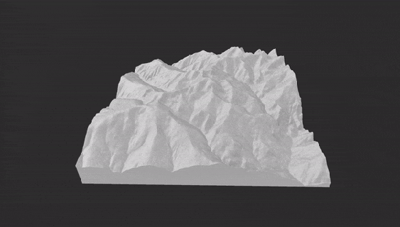 Puigmal 3d carta geografica 3d print model - Mito3D