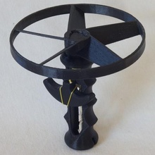 ziehen Sie string-Hubschrauber Spiel 3d abs Flugzeug Klinge flyer Fliegen Spaß hand pla prop propeller puddle jumper - Spielzeug whirlybird mechanische 3d print model - Mito3D