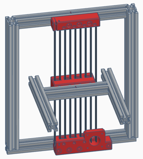 polia quadra z axis v slot polispast 3d print model - Mito3D