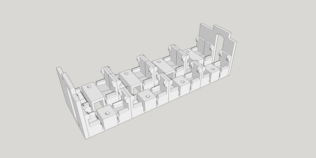 Pullman Trainer Innenräume h0 Rahmen Züge Zug Modelle Einzelheiten Zubehör 3d print model - Mito3D