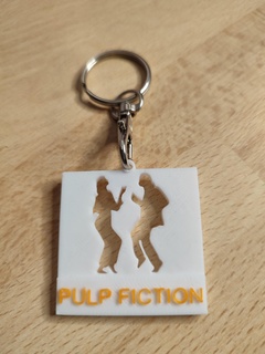pulpe fiction porte clés 3d print model - Mito3D