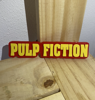 pulp fiction logo Various pulp fiction cinema tarantino  3d print model - Mito3D