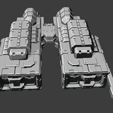 pulsar class destroyer spaceship wargaming vehicles 3d print model - Mito3D