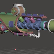 pulsante salsa brazo juego graviton pulsar Moirax armadura apoderado martillo guerra 3d print model - Mito3D
