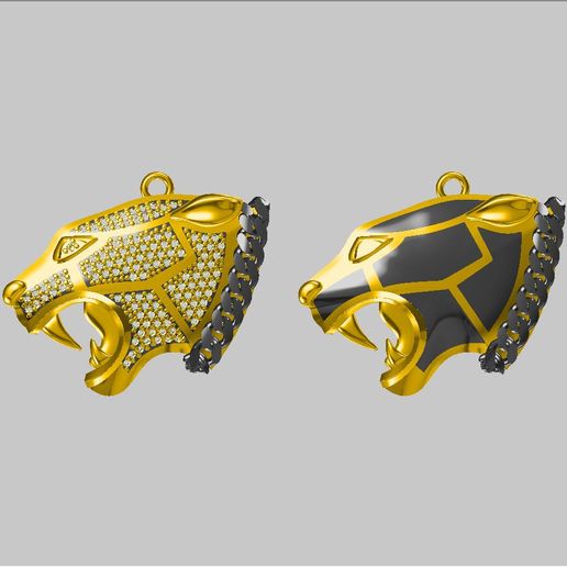 puma jewelry animal necklace design 3D print model - Mito3D