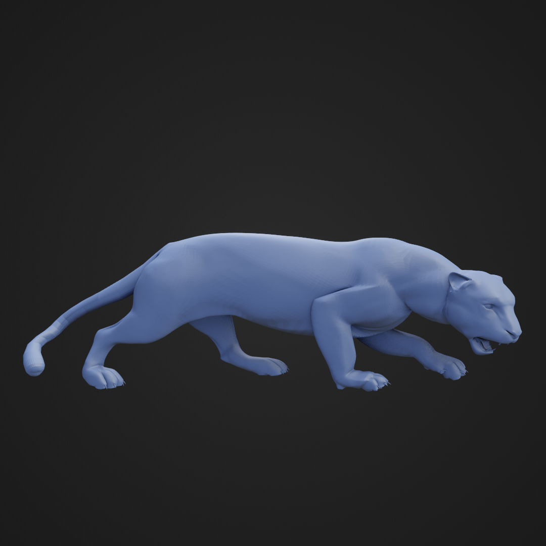 Puma Tier Säugetiere 4 Beinen wild Berge Löwe Jaguar Katze 3D print model - Mito3D