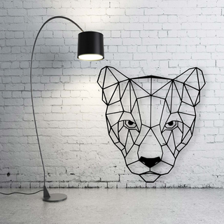 Puma parede decoração natureza tabela 3d print model - Mito3D