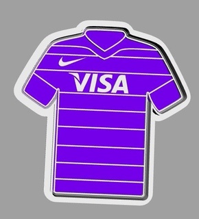 pumas rugby jersey corte Galleta cortador nike visa t shirt argentina 3d print model - Mito3D