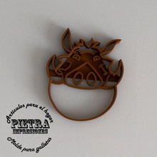 pumba cutting mould fondant el rey leon biscuits home cookies cutters lukewarm king lion simba mufasa lala helm disney 3d print model - Mito3D