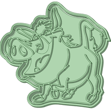 pumba king lion cookie cutter 3d print model - Mito3D