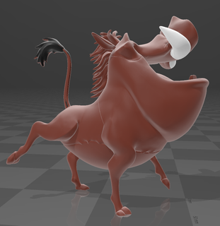 Pumba Löwe König simba Helm Ruder Pumbaa Disney 3d print model - Mito3D