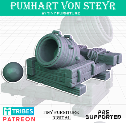 pumhart von steyr medieval artillery game tabletop miniatures roleplaying fallout d&d dnd pathfinder rpg 3d print model - Mito3D