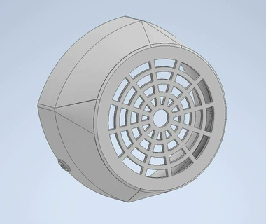 pompe ventilateur couverture gaine 90 10 couvercle nager bassin moteur 3d print model - Mito3D
