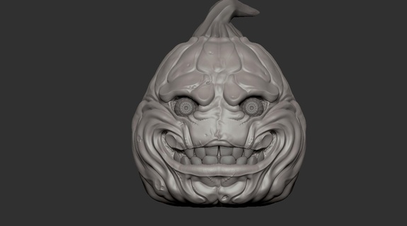 pumpkin-monster 3d print model - Mito3D