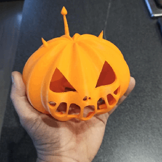 pumpkin halloween jack lantern 3d print model - Mito3D