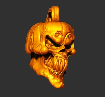 pumpkin fob pumpkin halloween  3d print model - Mito3D
