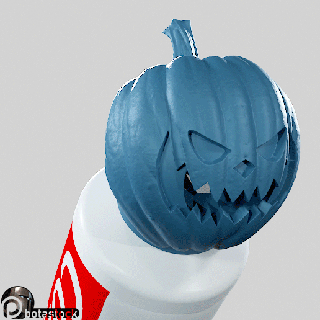 pumpkin - toothpaste cup 01 halloween dispenser cap bathroom holiday mood atmosphere party attribution decoration interior gadget house cleaning toys hygiene dental children 3d print model - Mito3D