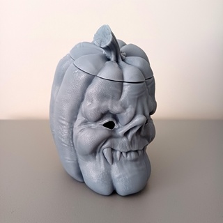 abóbora 02 abrir olhos arte Bruxas decoração brinquedo criatura monstro enfeite escultura esculpir modelo zbrush 3d print model - Mito3D