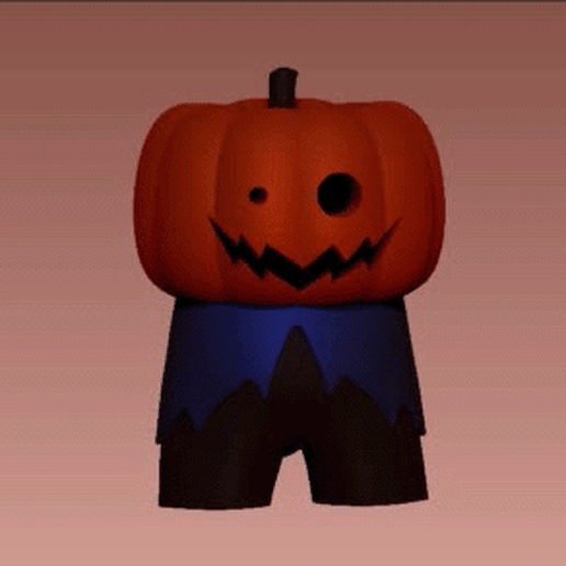 pumpkin among us - skin halloween toy new design 3D print model - Mito3D