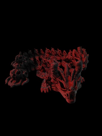 citrouille bébé dragon jeu articuler agiter articulé lien fléchir animal compagnie jouet mystique flexy souple no soutien impression in endroit 3d print model - Mito3D