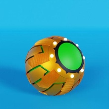 citrouille bombe gadget vert lutin homme araignée merveille soutenir 3d print model - Mito3D
