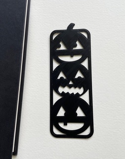zucca segnalibro spaventoso Halloween libri 3d print model - Mito3D