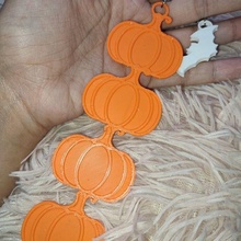 pumpkin bookmark bookmarks separator reading spooky bat halloween 3d print model - Mito3D