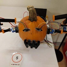 citrouille bot arduino gadget robot robotique servo 3d print model - Mito3D