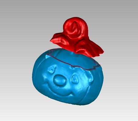 abóbora tigela cobrir bainha model2 vaso copo decoração açúcar 3d print model - Mito3D