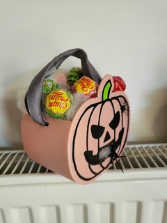 pumpkin candy bag halloween party accessories mode 3d print model - Mito3D