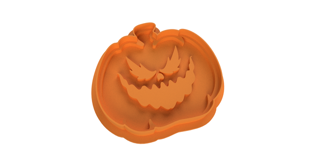 pumpkin cookie cutter cookies halloween home cutting biscuit kitchen 3dprint cookiecutter cakes 3d print model - Mito3D