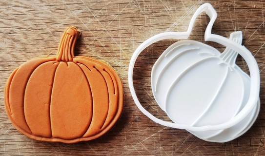 pumpkin cookie cutter - harvest flavor fall shape autumn baking treats halloween cookies seasonal decorations essentials decorating theme shapes thanksgiving festive dough cutters artistry kitchen accessories crafts pastry tools 3d print model - Mito3D