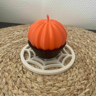 zucca cupcake Halloween decorazione casa celebrazione festa vacanza 3d print model - Mito3D