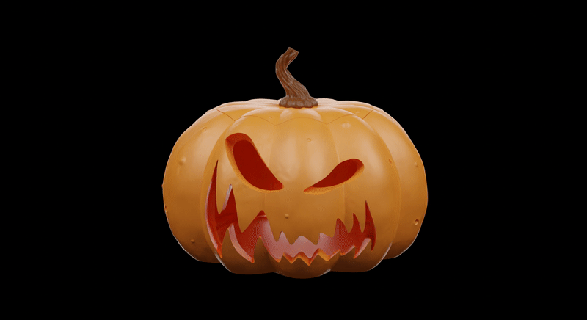 pumpkin decoration echo dot 3rd generation halloween scary alexa fear glowing eyes toy easy print 3d print model - Mito3D