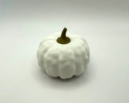 pumpkin decoration modern art home scan white gold decor marble minimalistic einstar 3d print model - Mito3D
