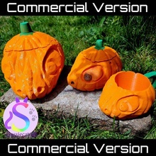 pumpkin dragon skull stein candy bowl trick treat bucket commercial version 3d print model - Mito3D