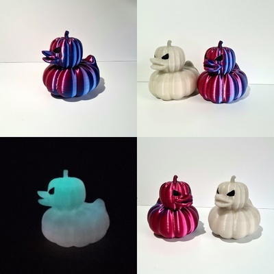 zucca anatra halloween giocattolo 3d print model - Mito3D