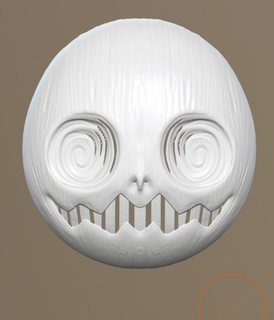 calabaza cara máscara 3d print model - Mito3D